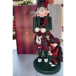 Vtg Golfer Nutcracker 16"  "McIntosh Nutcracker The Golfer" Bombay Company #1515